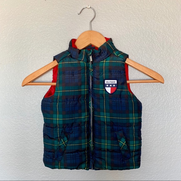 Tommy Hilfiger Other - Tommy Hilfiger Infant Plaid Puffer Vest 18M Tommy Hilfiger Other - Tommy Hilfiger Infant Plaid Puffer Vest 18M